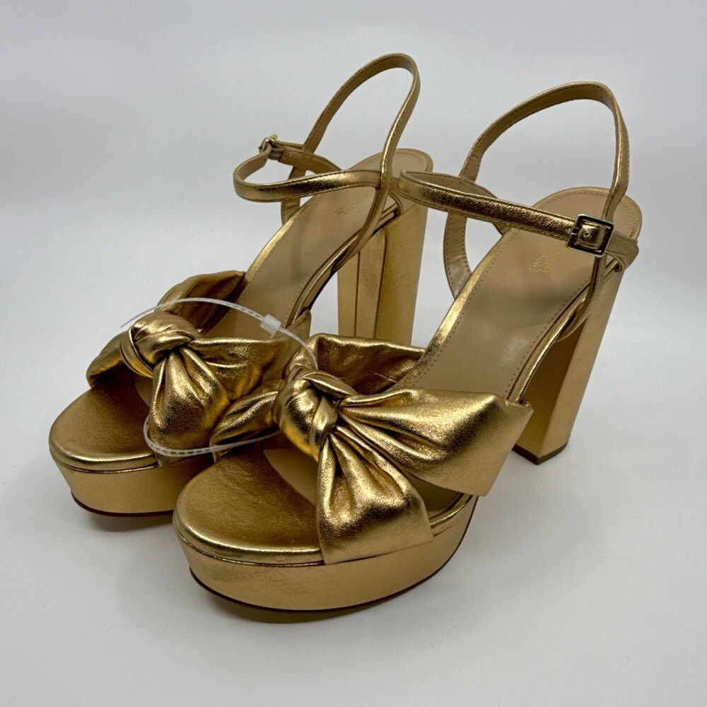 Michael Kors Golden Josie Platform Heels Size 9.5